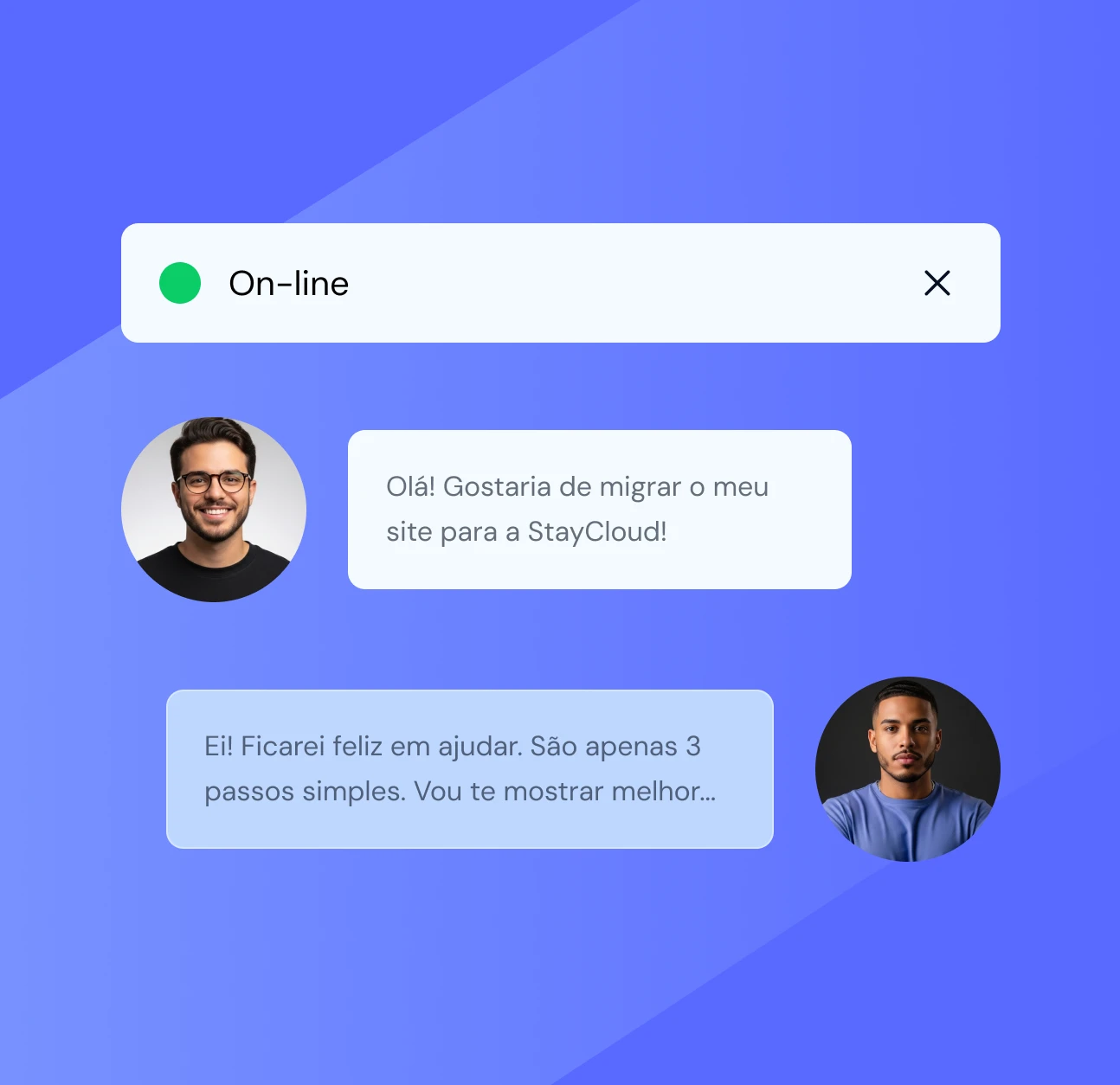 Deixe que nossos especialistas cuidem da migração do seu site staycloud